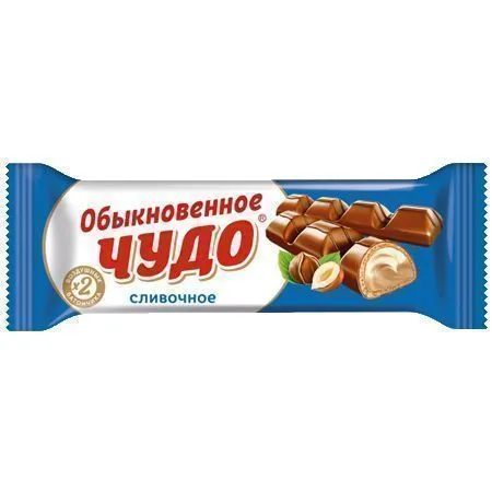 Батончик, "Обыкновенное чудо", сливочный, 55г