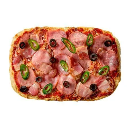 Пицца "Мясная", на римском тесте, 420г