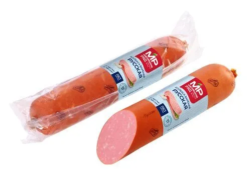 Колбаса вареная "Русская" ГОСТ в белковой оболочке