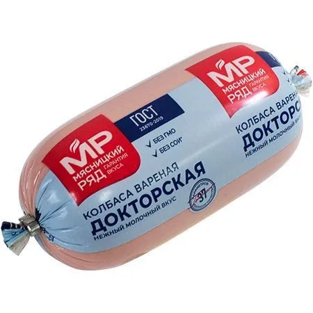 Колбаса вареная "Докторская" ГОСТ, 400 гр