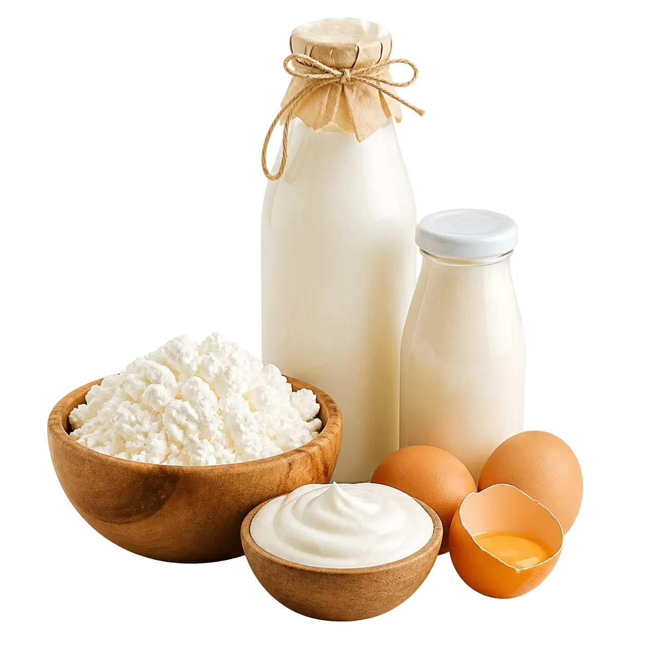 Молочные продукты, яйцо