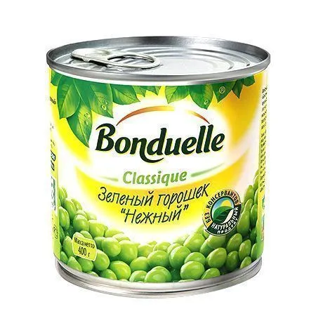 Горошек, "Bonduelle" зеленый, 425мл