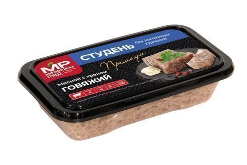 Студень "Говяжий с хреном", 430 гр
