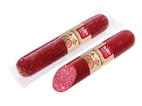 Колбаса варено-копченая сервелат "Московский"