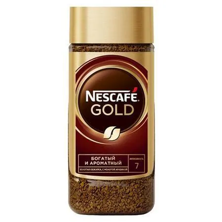 Кофе "Nescafe Gold", растворимый с молотым, 95г