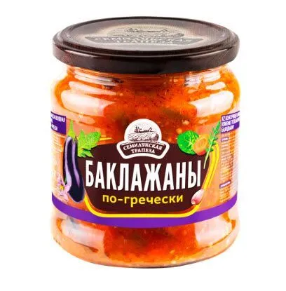 Закуска "Баклажаны по-гречески", 460г