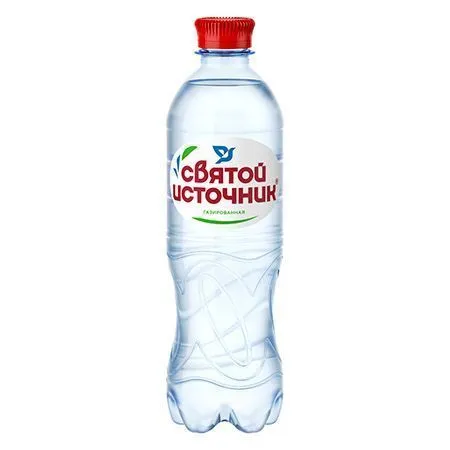 Вода питьевая газированная "Святой источник", 500мл
