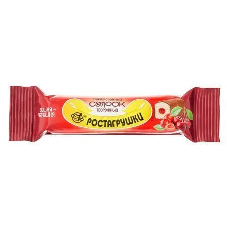 Сырок творожный глазированный, вишня, черешня, в молочной глазури, 10%, 40г, БЗМЖ