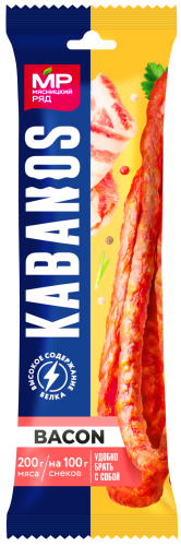 Колбаски сырокопченые KABANOS BACON, 60г