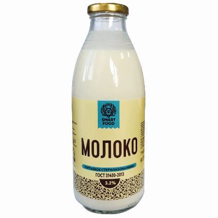 Молоко Smart food 3,2% стерилизованное 750 мл