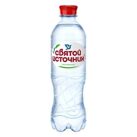 Вода питьевая газированная "Святой источник", 500мл