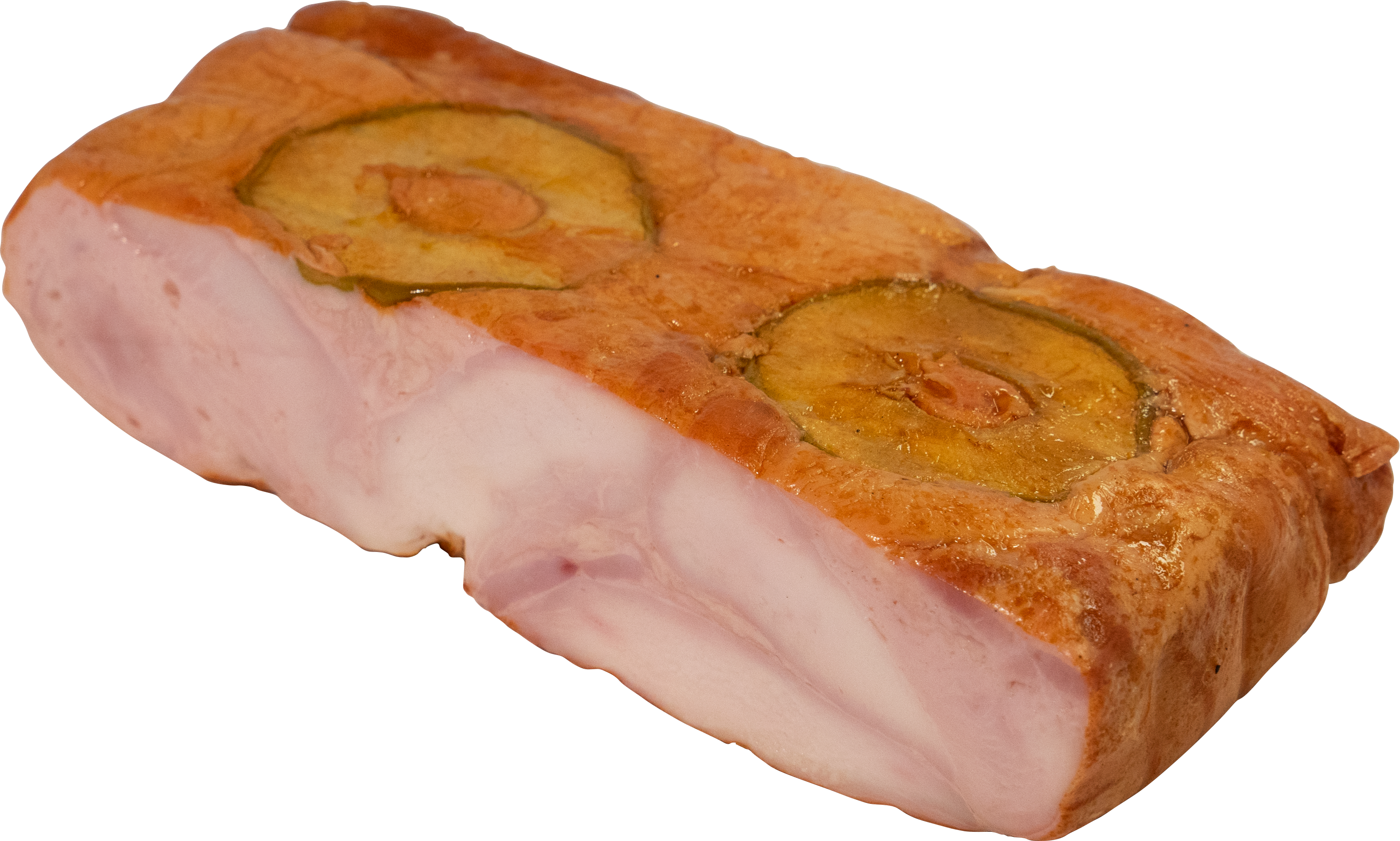 Гусь с яблоками копчено-вареный