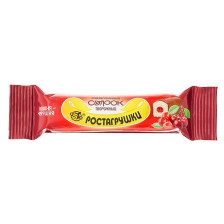 Сырок творожный глазированный, вишня, черешня, в молочной глазури, 10%, 40г, БЗМЖ