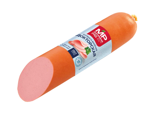 Колбаса вареная "Докторская" ГОСТ в белковой оболочке