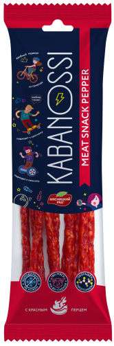 Колбаски сырокопченые Кабаносси Meat Snack Pepper, 60г